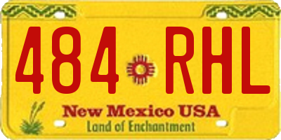 NM license plate 484RHL