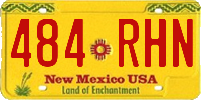 NM license plate 484RHN