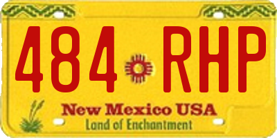 NM license plate 484RHP