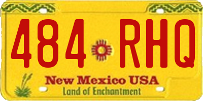 NM license plate 484RHQ