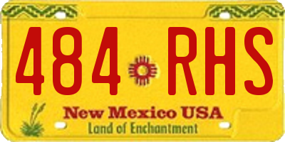NM license plate 484RHS