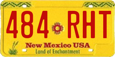 NM license plate 484RHT