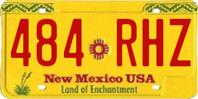 NM license plate 484RHZ