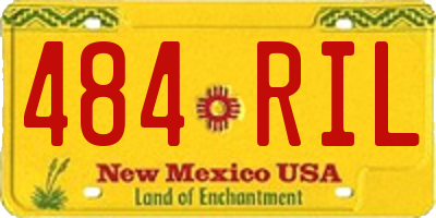 NM license plate 484RIL