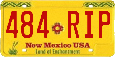 NM license plate 484RIP