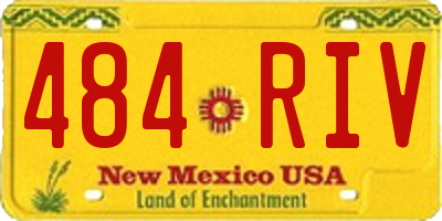 NM license plate 484RIV