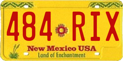 NM license plate 484RIX