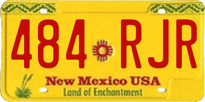 NM license plate 484RJR