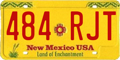 NM license plate 484RJT