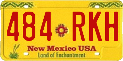 NM license plate 484RKH