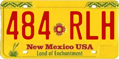 NM license plate 484RLH