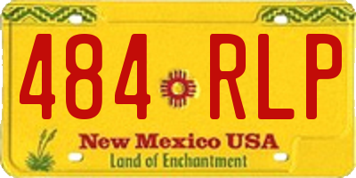 NM license plate 484RLP