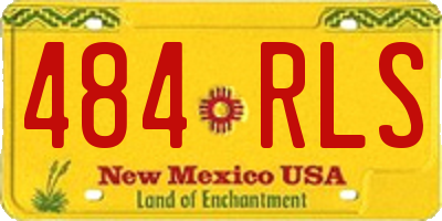 NM license plate 484RLS