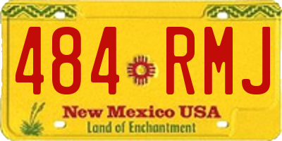 NM license plate 484RMJ