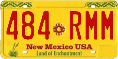 NM license plate 484RMM