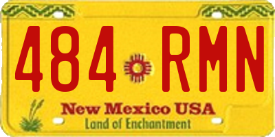 NM license plate 484RMN