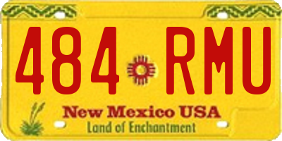 NM license plate 484RMU