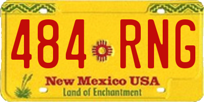 NM license plate 484RNG