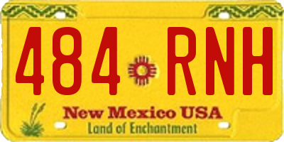 NM license plate 484RNH