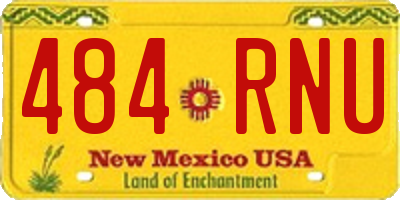 NM license plate 484RNU