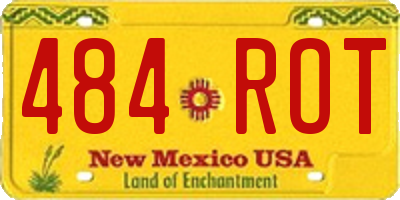 NM license plate 484ROT