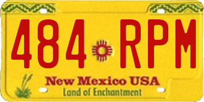 NM license plate 484RPM