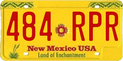 NM license plate 484RPR