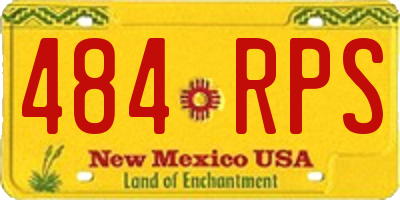 NM license plate 484RPS