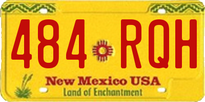 NM license plate 484RQH