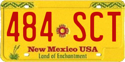 NM license plate 484SCT