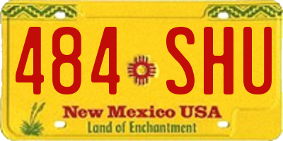 NM license plate 484SHU