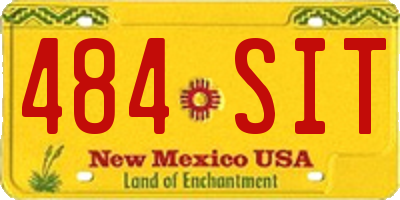 NM license plate 484SIT