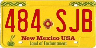 NM license plate 484SJB