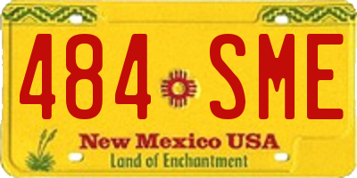 NM license plate 484SME
