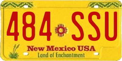 NM license plate 484SSU