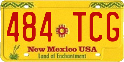 NM license plate 484TCG