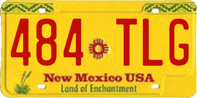 NM license plate 484TLG