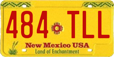 NM license plate 484TLL