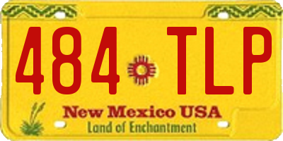 NM license plate 484TLP