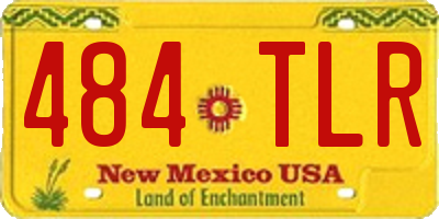 NM license plate 484TLR