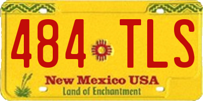 NM license plate 484TLS