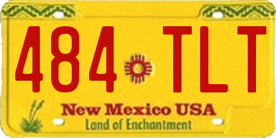 NM license plate 484TLT