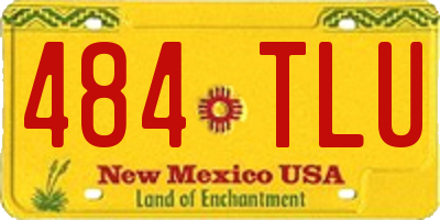 NM license plate 484TLU