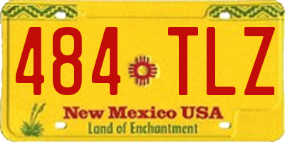 NM license plate 484TLZ