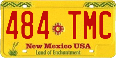 NM license plate 484TMC