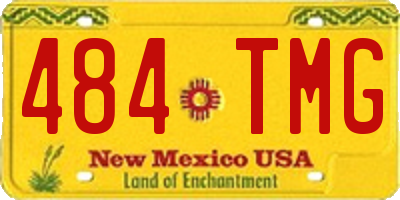 NM license plate 484TMG
