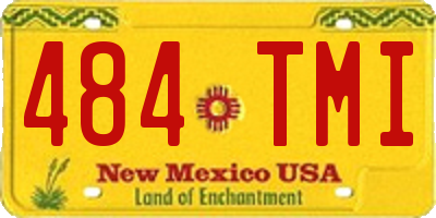 NM license plate 484TMI