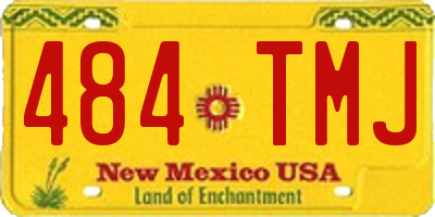 NM license plate 484TMJ