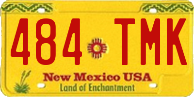 NM license plate 484TMK