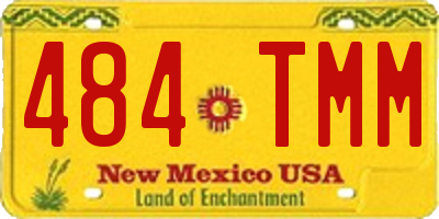 NM license plate 484TMM